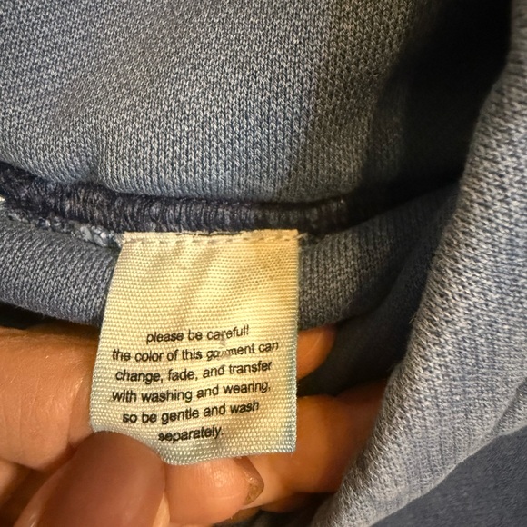Free people sweatshirt blue size large - Picture 6 of 7